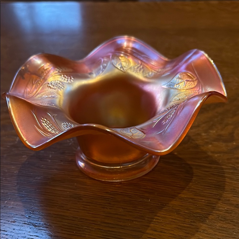 Marigold Depression Carnival Glass Bowl